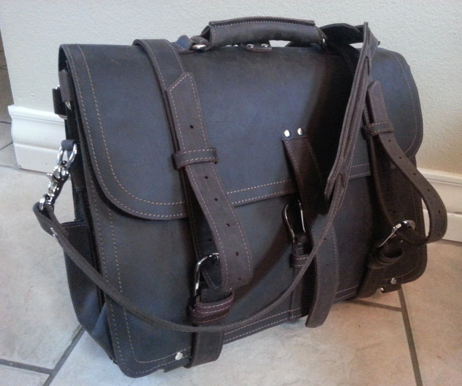Making a Leather Briefcase/Messenger More Organized and CCWfriendly