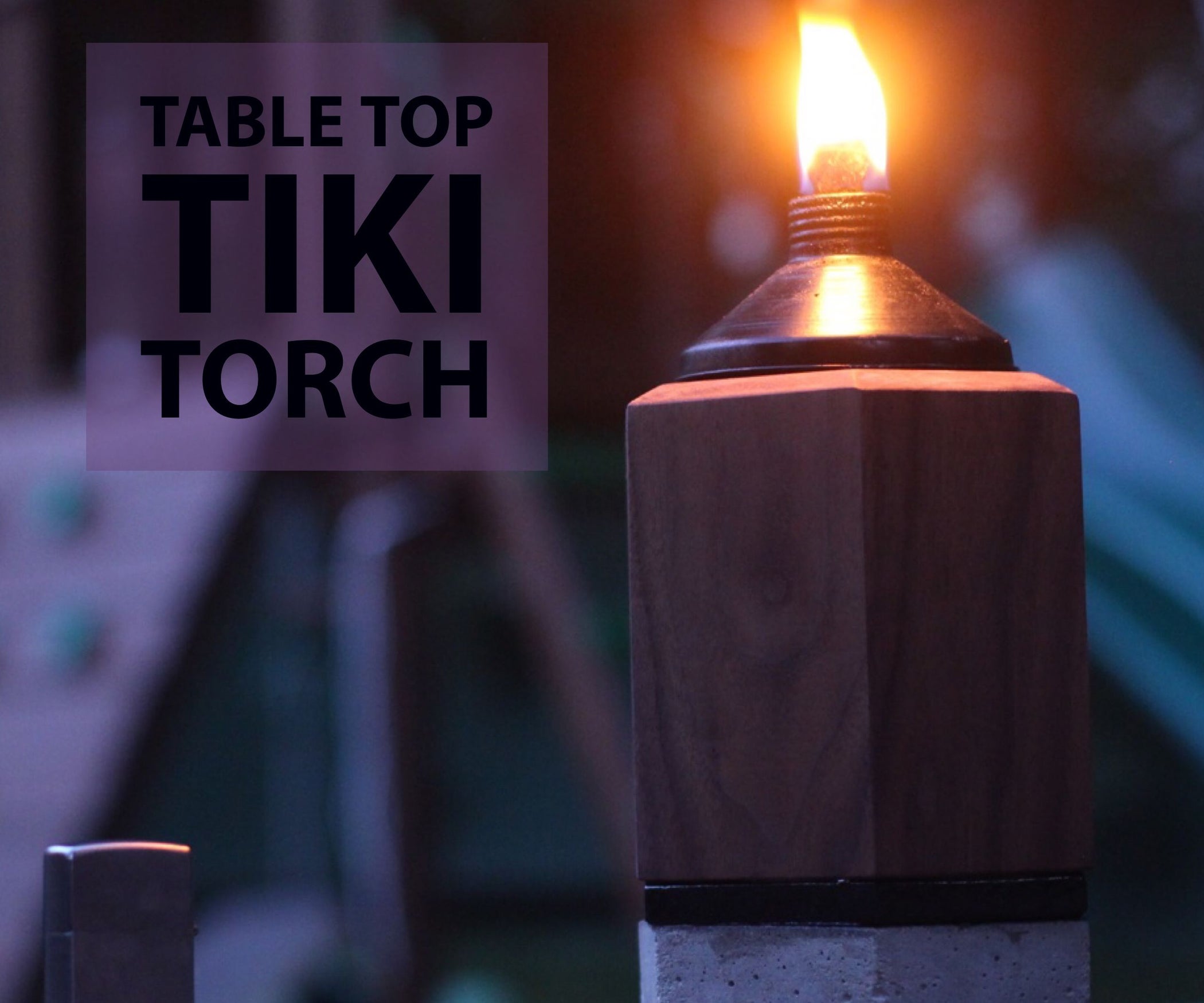 Table Top Tiki Torch! Recycle Your Beat Up Tiki Torch. 8 Steps (with Pictures) Instructables