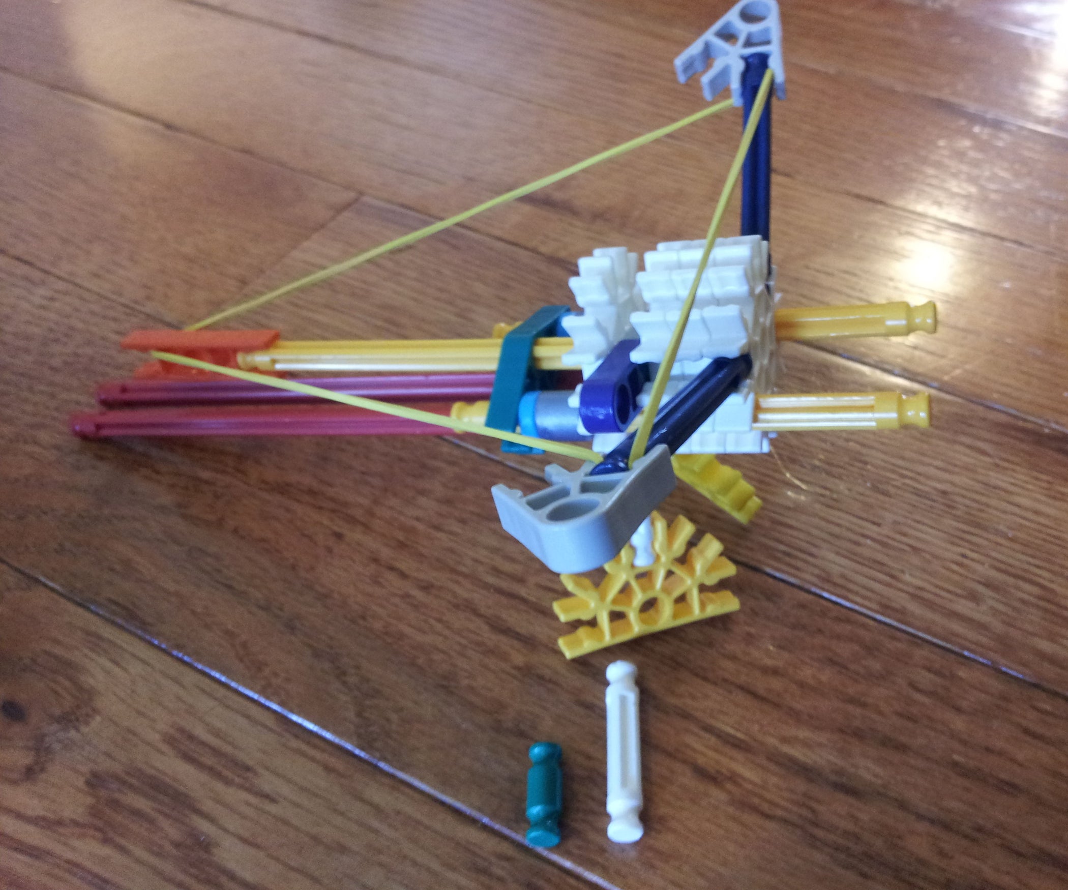 How to Make a Mini K'NEX Crossbow Turret 4 Steps Instructables