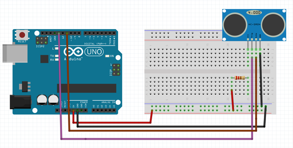 Using Ultrasonic Distance Sensor and Serial Monitor Output. : 6 Steps ...