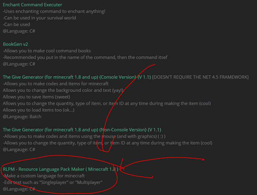 Creating A Custom Language Resourcepack For Minecraft 1 8 11 Steps Instructables
