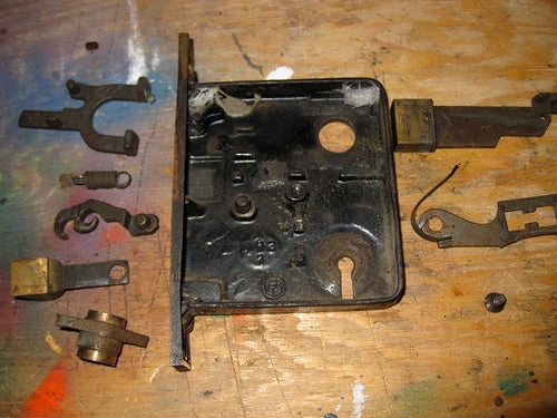 Cleaning And Repairing An Antique Mortise Door Lock 28 Steps With Pictures Instructables