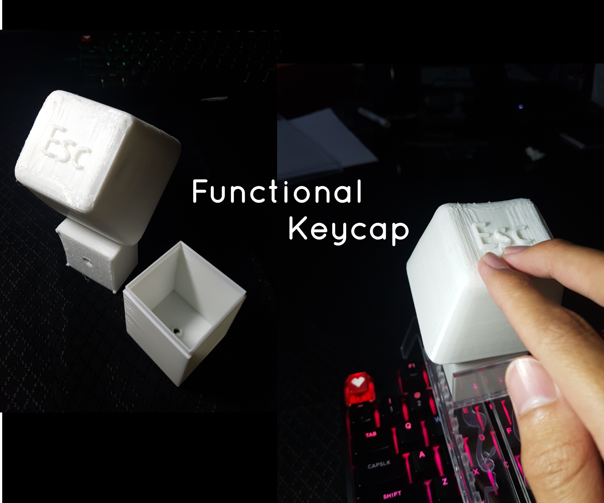 QnA VBage Functional Keycap Container
