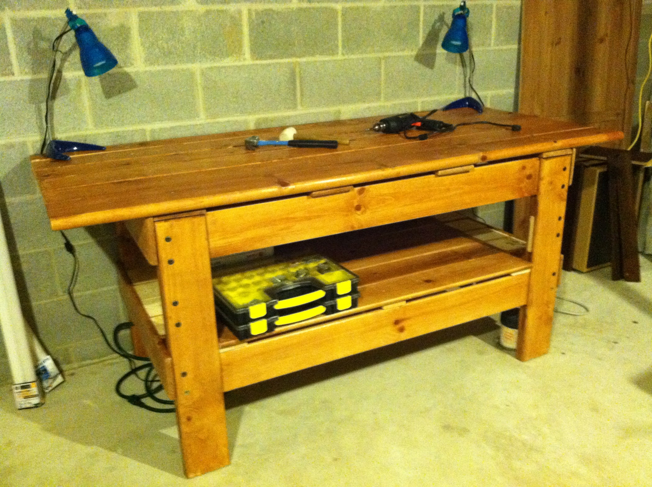 Upcycled Bunk Bed Workbench 5 Steps With Pictures Upcycled Bunk Bed Workbench