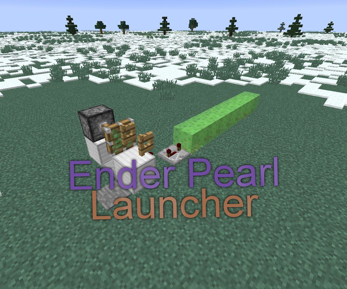 Minecraft Ender Pearl Launcher Instructables