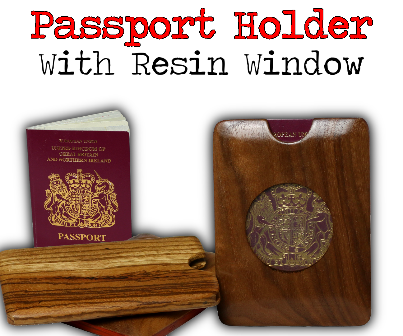 Wooden Passport Holder With Resin Window 4 Steps (with Pictures