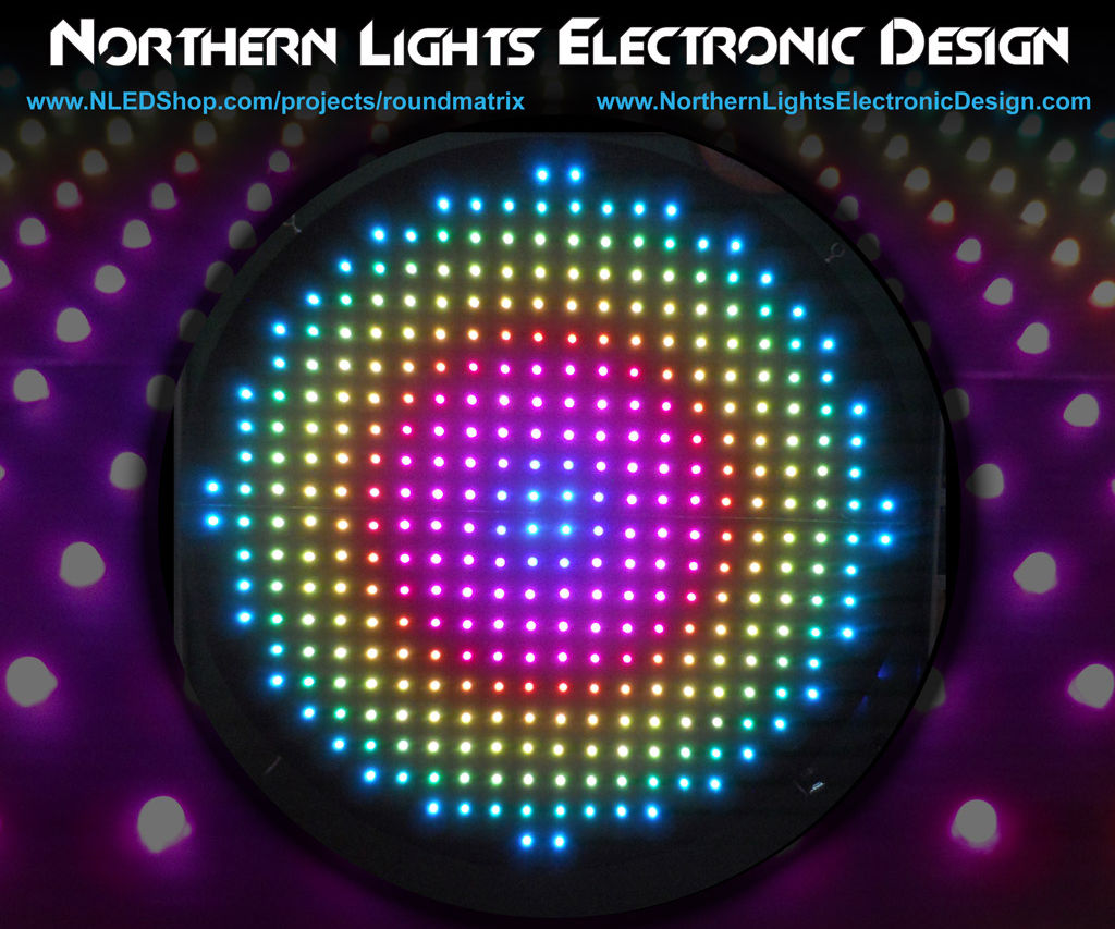 Round LED Matrix 340x WS2801 Pixels 6 Steps Instructables