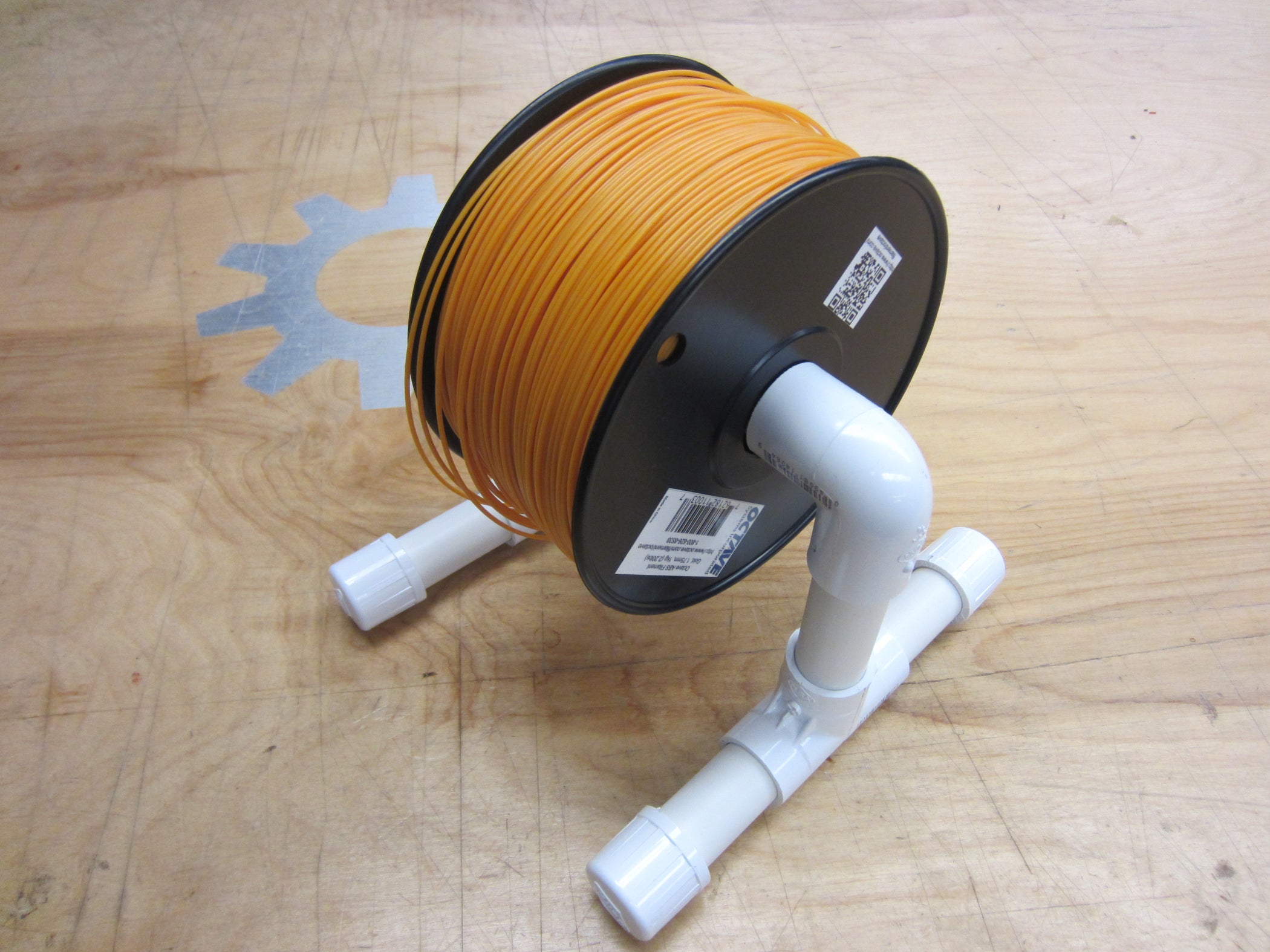 Low Cost 3D Printer Filament Spool Stand : 6 Steps - Instructables
