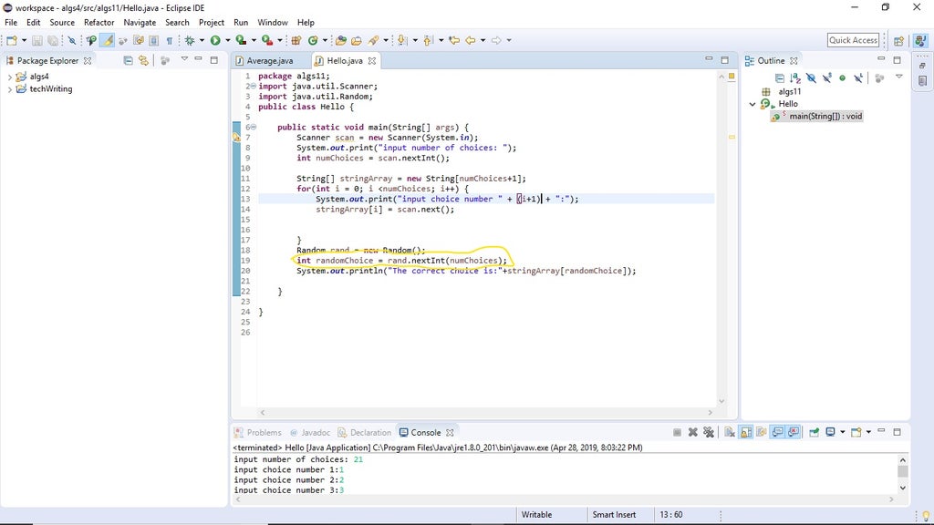 Java Choice Maker 13 Steps Instructables