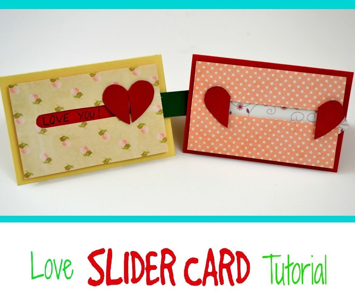 how to make a valentine's day card sliding heart