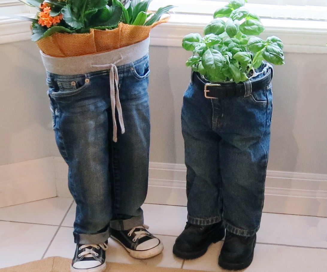 Blue Jean Planters 11 Steps (with Pictures)