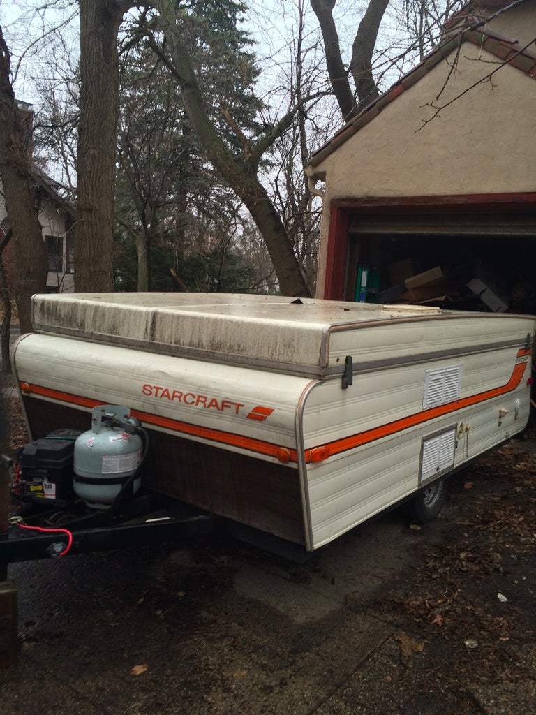 Finished My Diy Awning Pics Camper Awnings Diy Awning Pop Up Tent Trailer