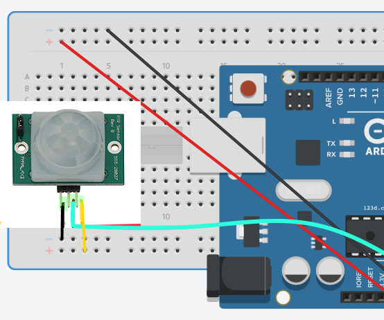 Alarm Using Arduino+ Pir+rfid Badge+servo Motor+nfc : 5 Steps ...