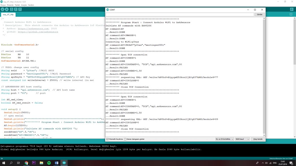 Connecting Arduino WiFi to the Cloud Using ESP8266 : 7 Steps ...