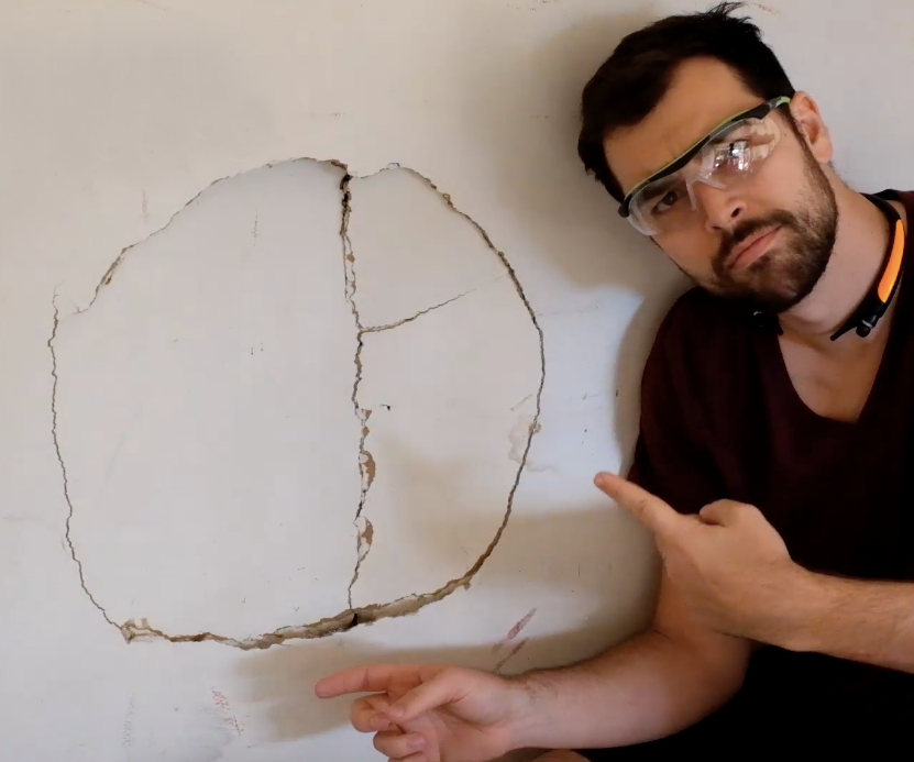 How To Patch Large Holes In Drywall 4 Steps With Pictures How To Patch Large Holes In Drywall