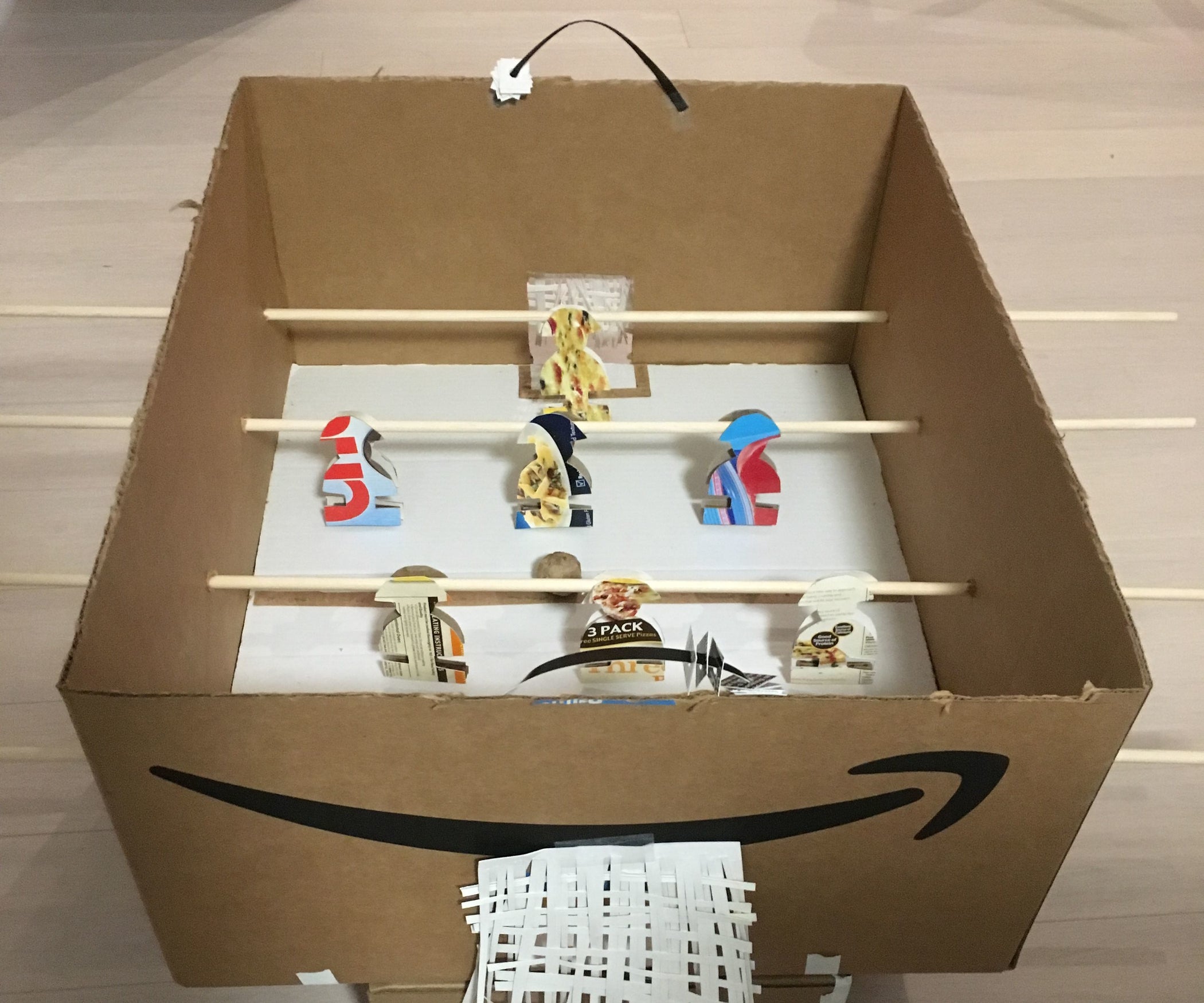 cardboard foosball table 11 steps with pictures brainstorm sheet