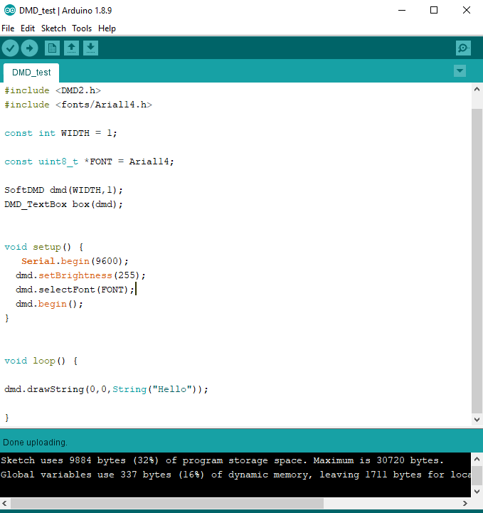 P10 Led (DMD) Using Arduino Nano V.3 | Trybotics