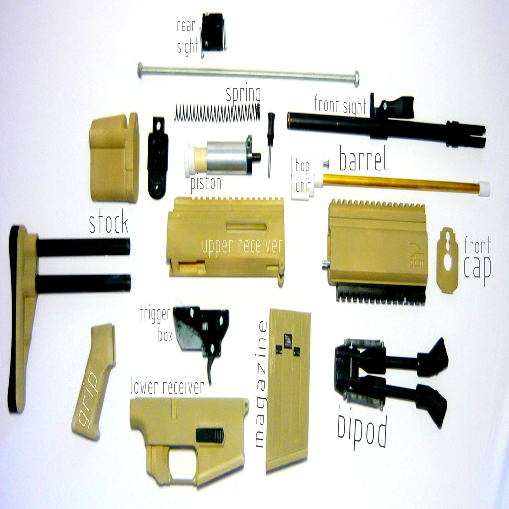 3d Printable Airsoft Gun 12 Steps Instructables