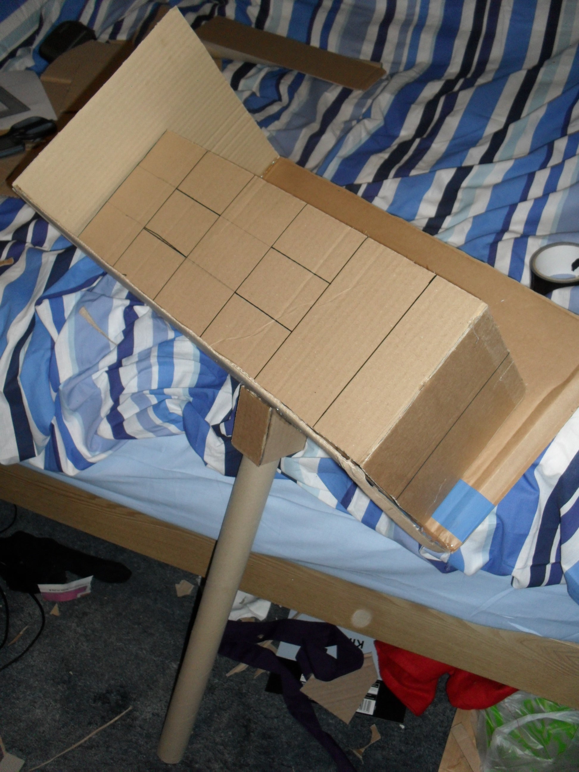 Cardboard Props How to Make a Builders Hod 7 Steps Instructables
