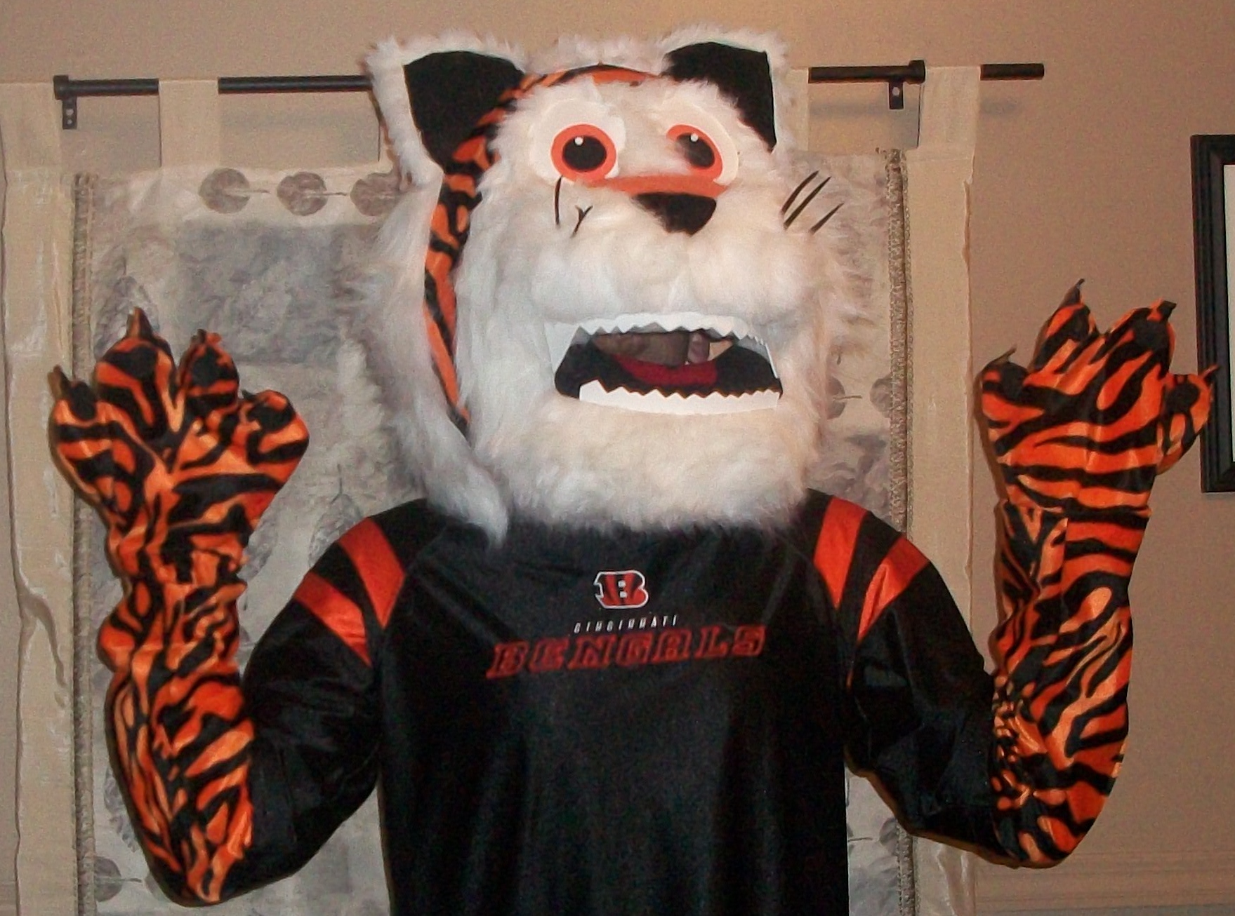 DIY Homemade Cincinnati Bengals Tiger Mascot "Who Dey" 6 Steps (with