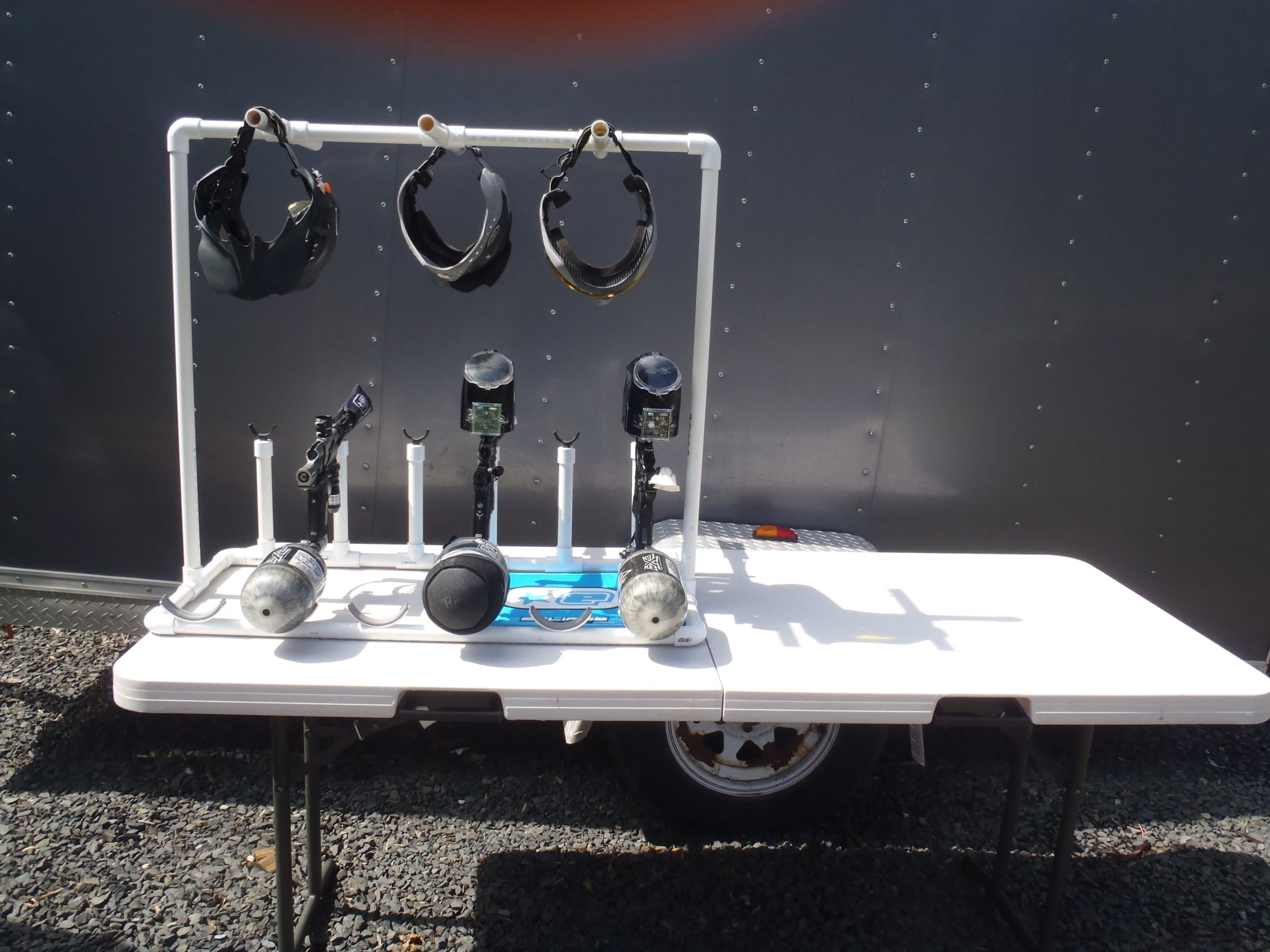 6 Player Paintball Gun and Mask Rack 8 Steps Instructables