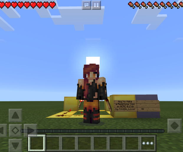 How To Make A Redstone Clock In Minecraft Pe 0 13 0 5 Steps Instructables
