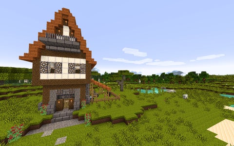 How To Build A Medieval House In Minecraft 17 Steps With Pictures Instructables