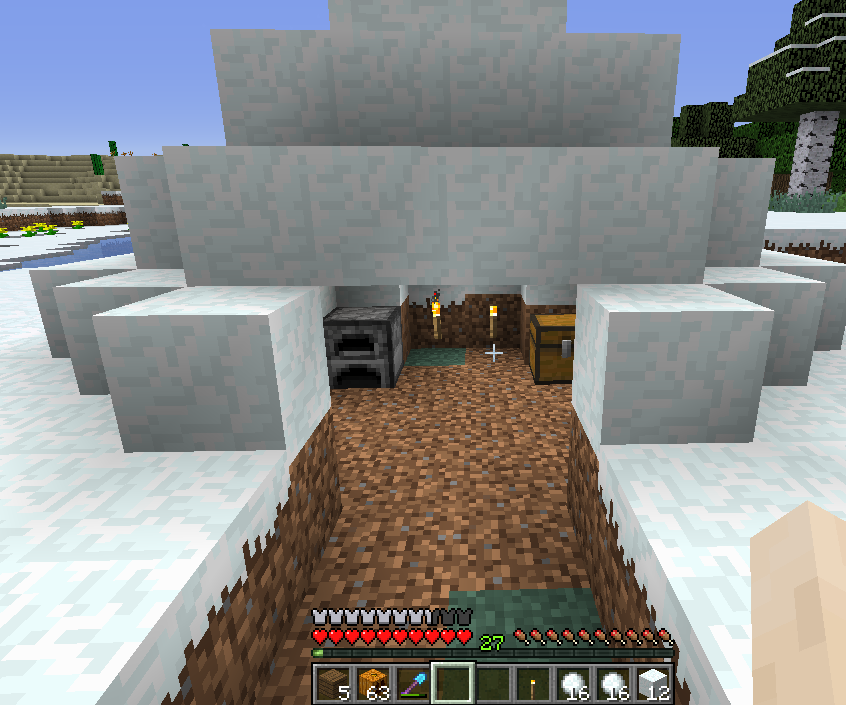 How To Make An Igloo In Minecraft Build an Igloo From Scratch in Minecraft : 3 Steps - Instructables