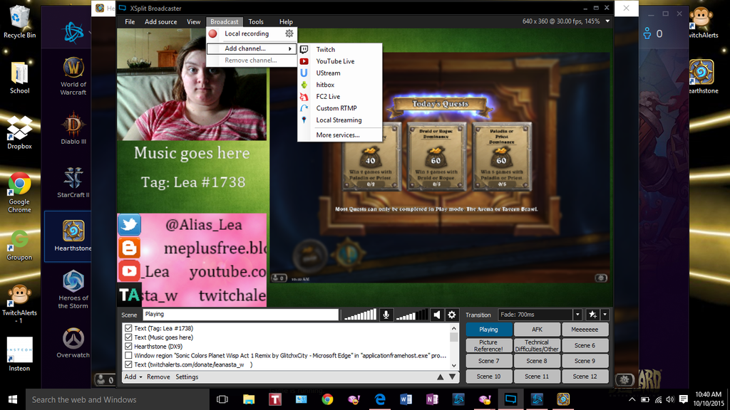 A Beginner S Guide To Xsplit Broadcaster And Streaming On Twitch Tv Windows 10 34 Steps Instructables