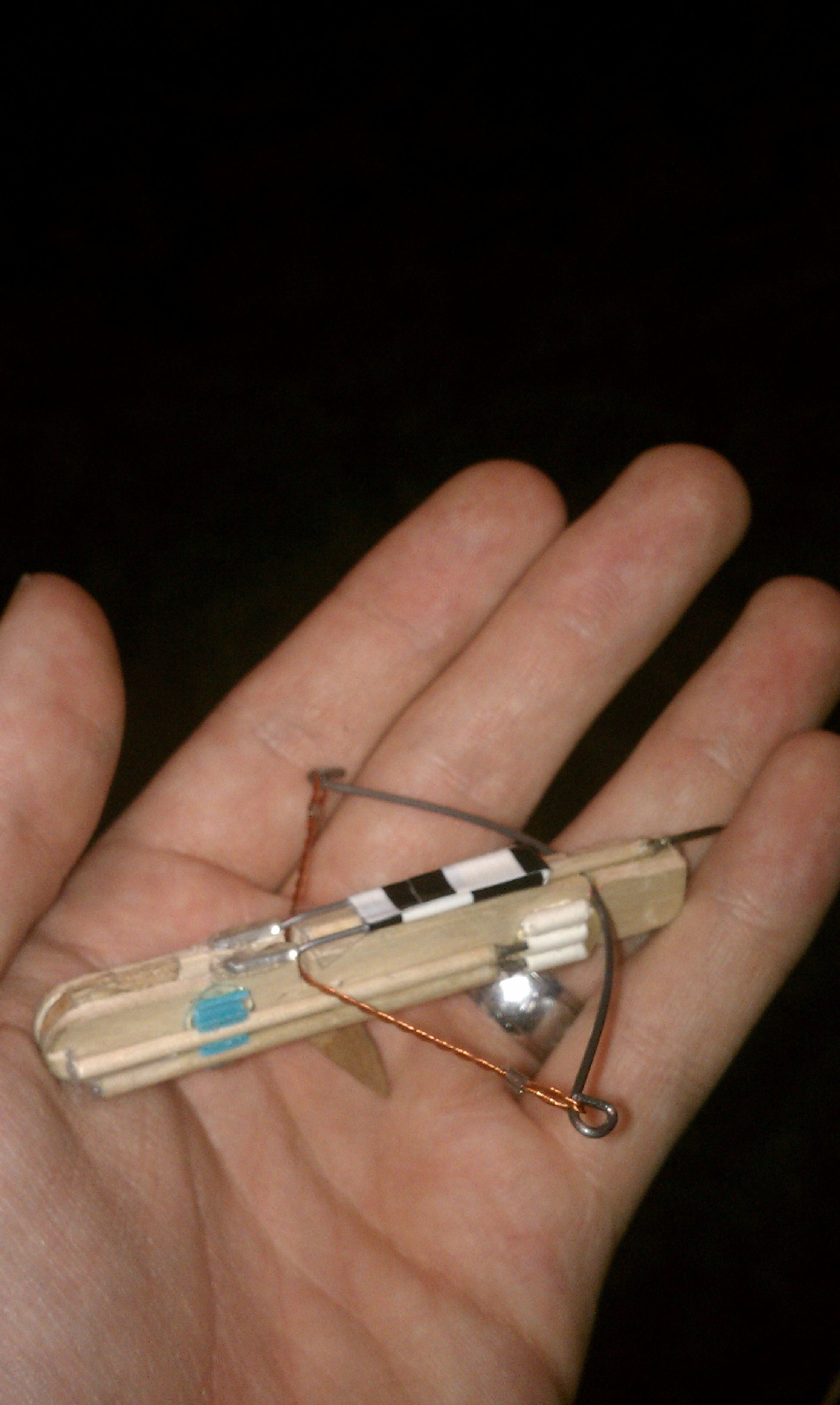 Toothpick Firing Pocket Crossbow (No Rubber Bands!!) Instructables