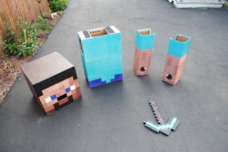 Minecraft Steve Costume 6 Steps With Pictures Instructables