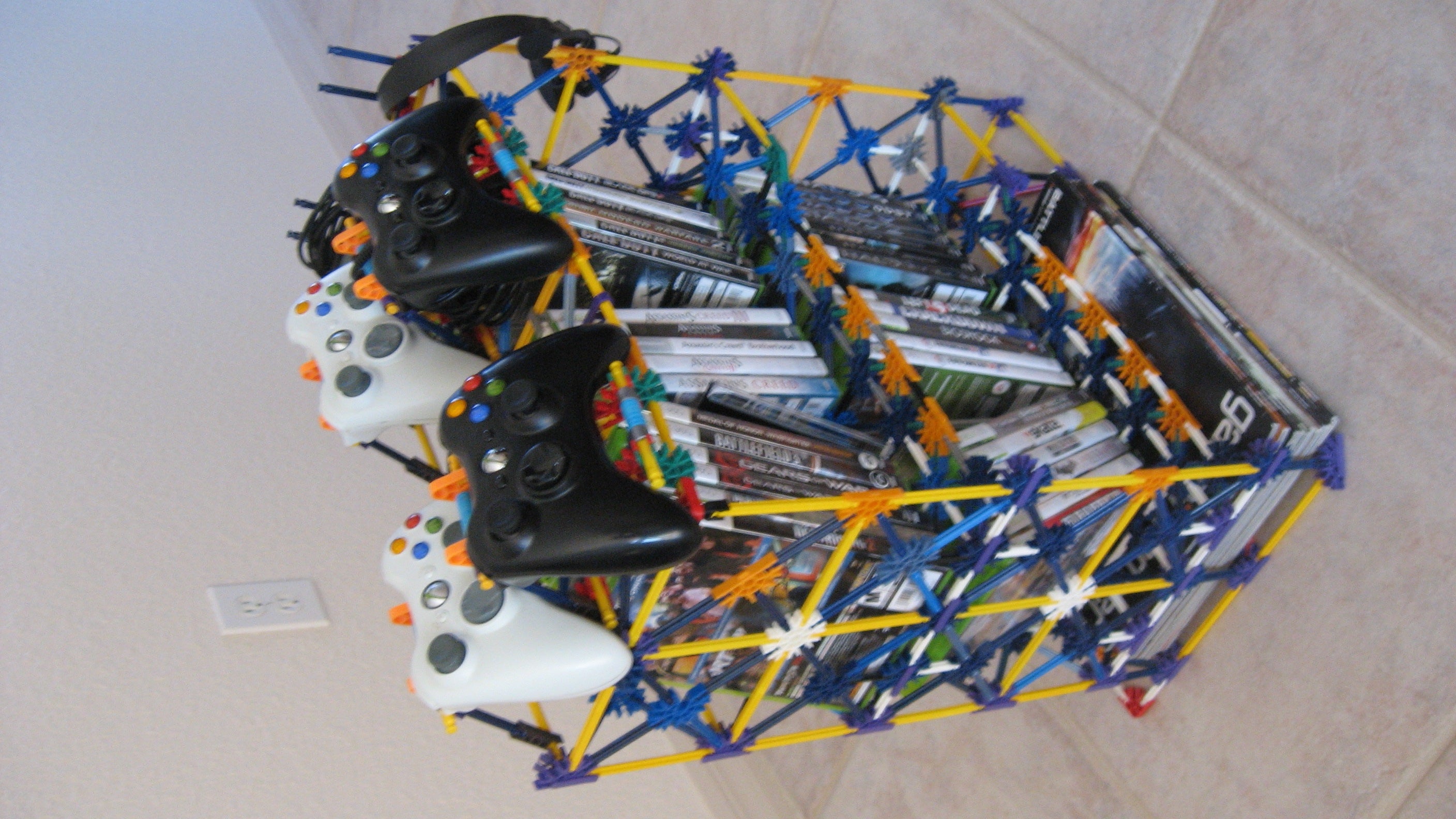 Knex Xbox 360 Universal Game Stand Instructables