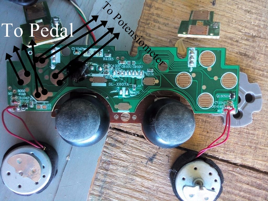 Pc Steering Wheel With Pedals. Turn Joystick to PC Gaming Wheel 6