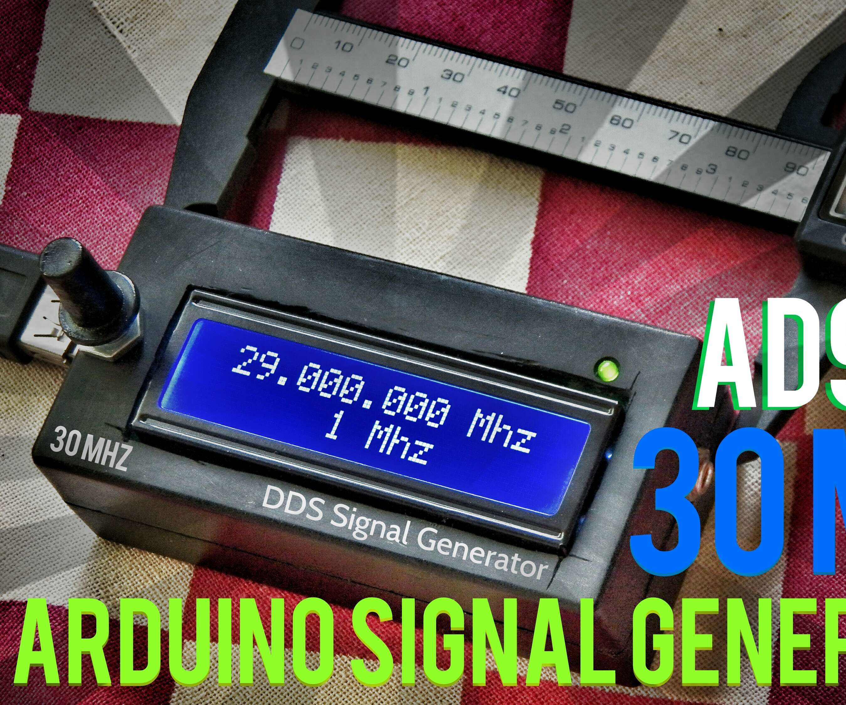 Arduino Ad9850 30mhz Dds Signal Generator In 12 4 Steps