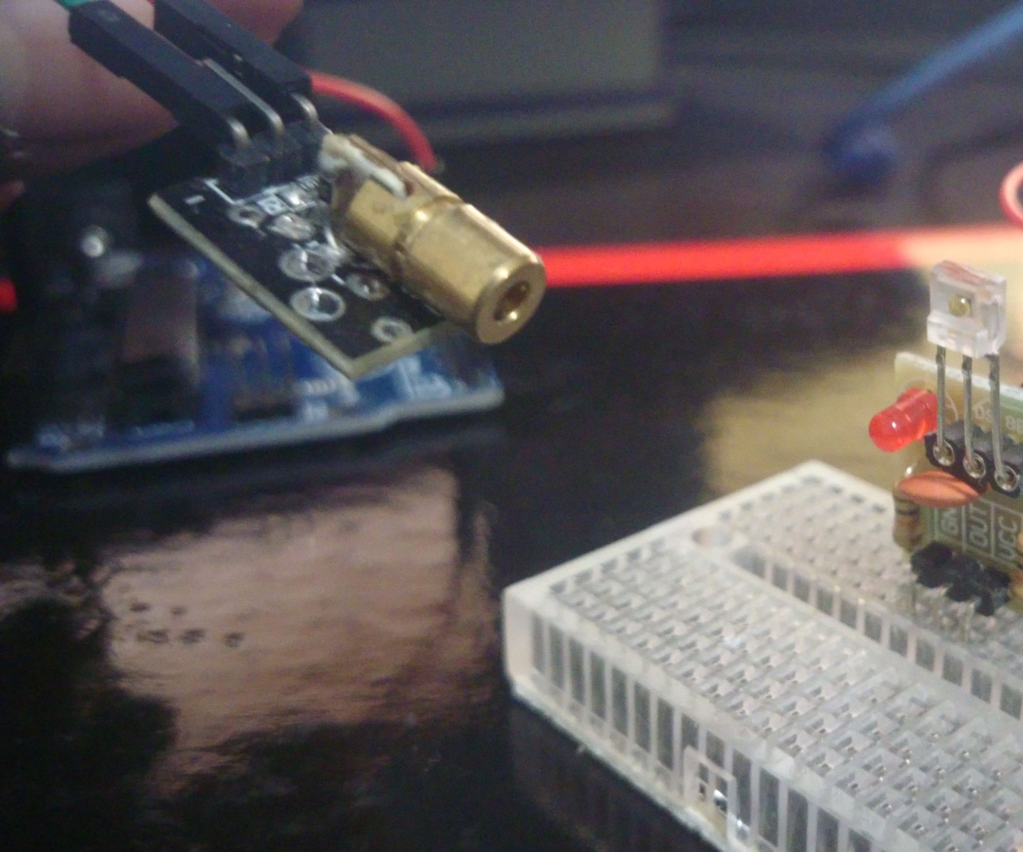 Arduino Encoded and Modulated Laser and Infrared Serial Communication ...