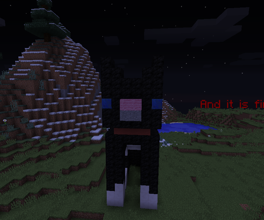 Black Cat Minecraft Statue : 4 Steps - Instructables