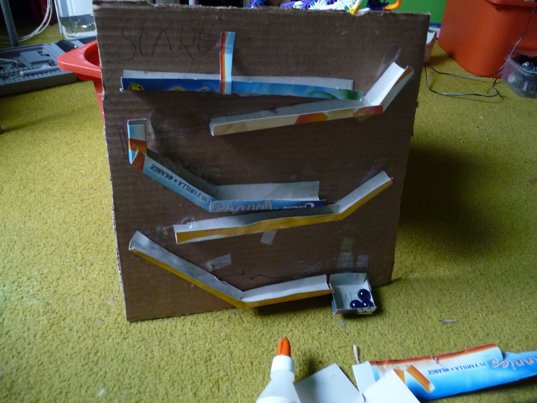 Easy to Make Cardboard Marble Run 4 Steps Instructables