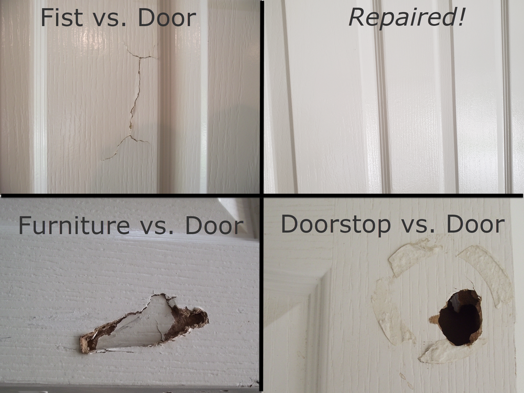 How To Fix A Hole In A Hollow Core Door 7 Steps With Pictures Instructables