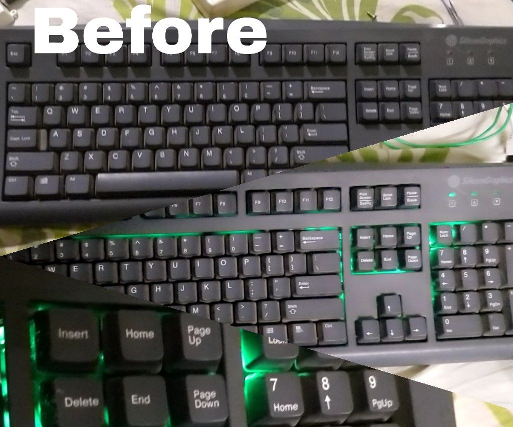 Convert Any Keyboard to RGB Backlit Keyboard 6 Steps Instructables