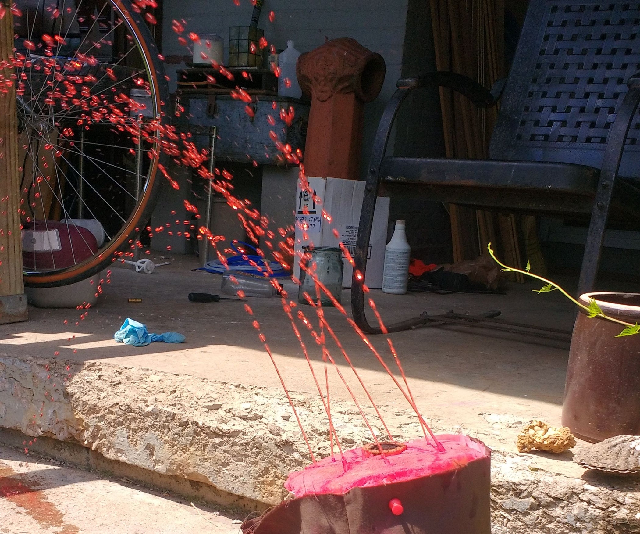 Severed Leg That Sprays Fake Blood movie Prop 6 Steps (with Pictures