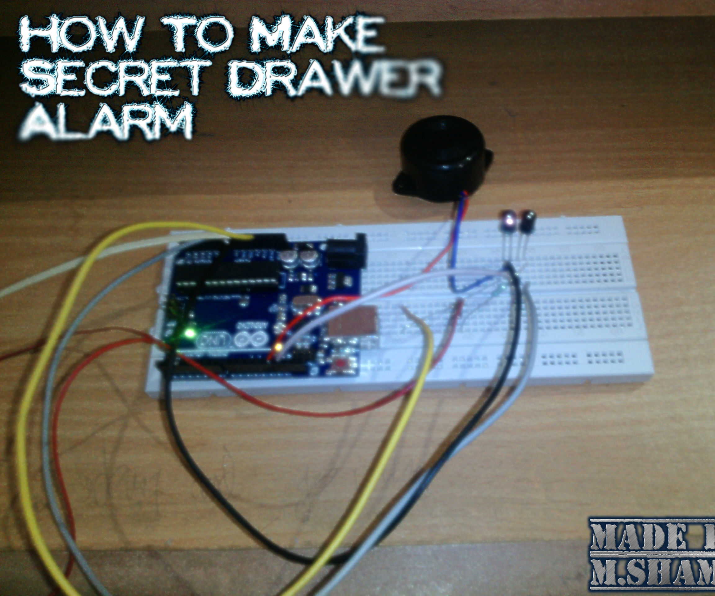 How To Make Secret Drawer Alarm 4 Steps Instructables
