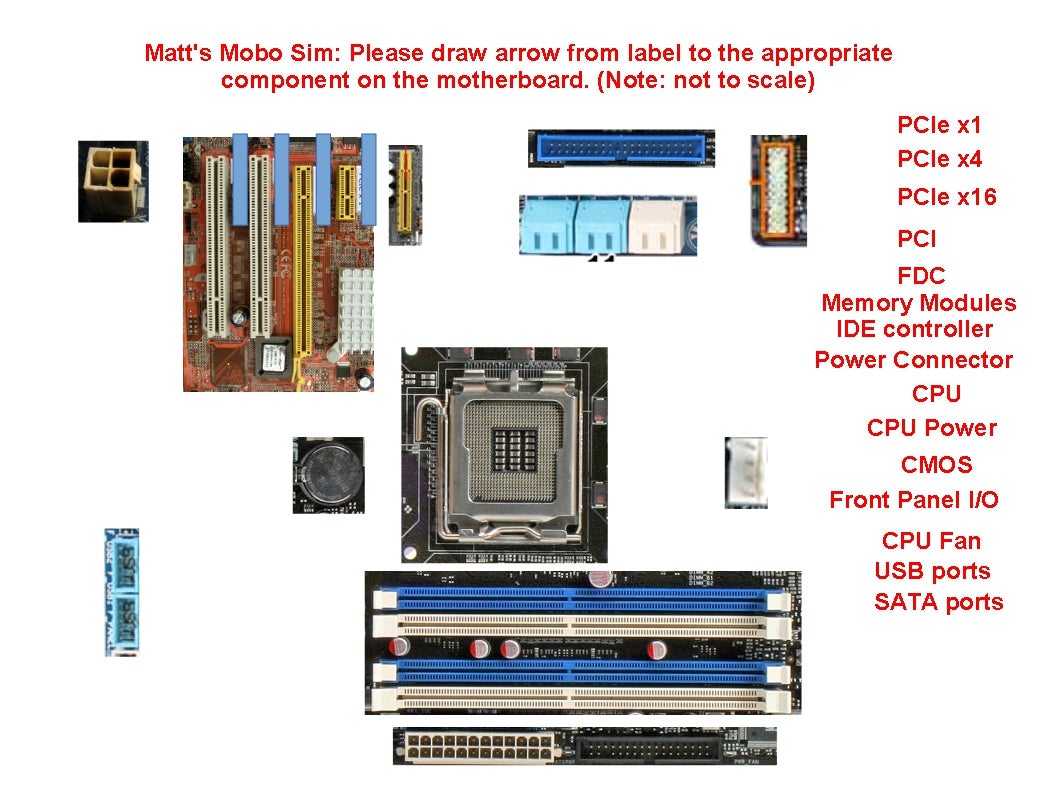 Motherboard Sim/Simulation for CompTia A+ Certification Exam Instructables