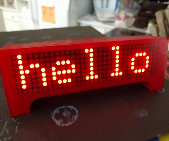 LED Marquee Scroller Wemos D1 Mini ESP8266 : 4 Steps (with Pictures ...