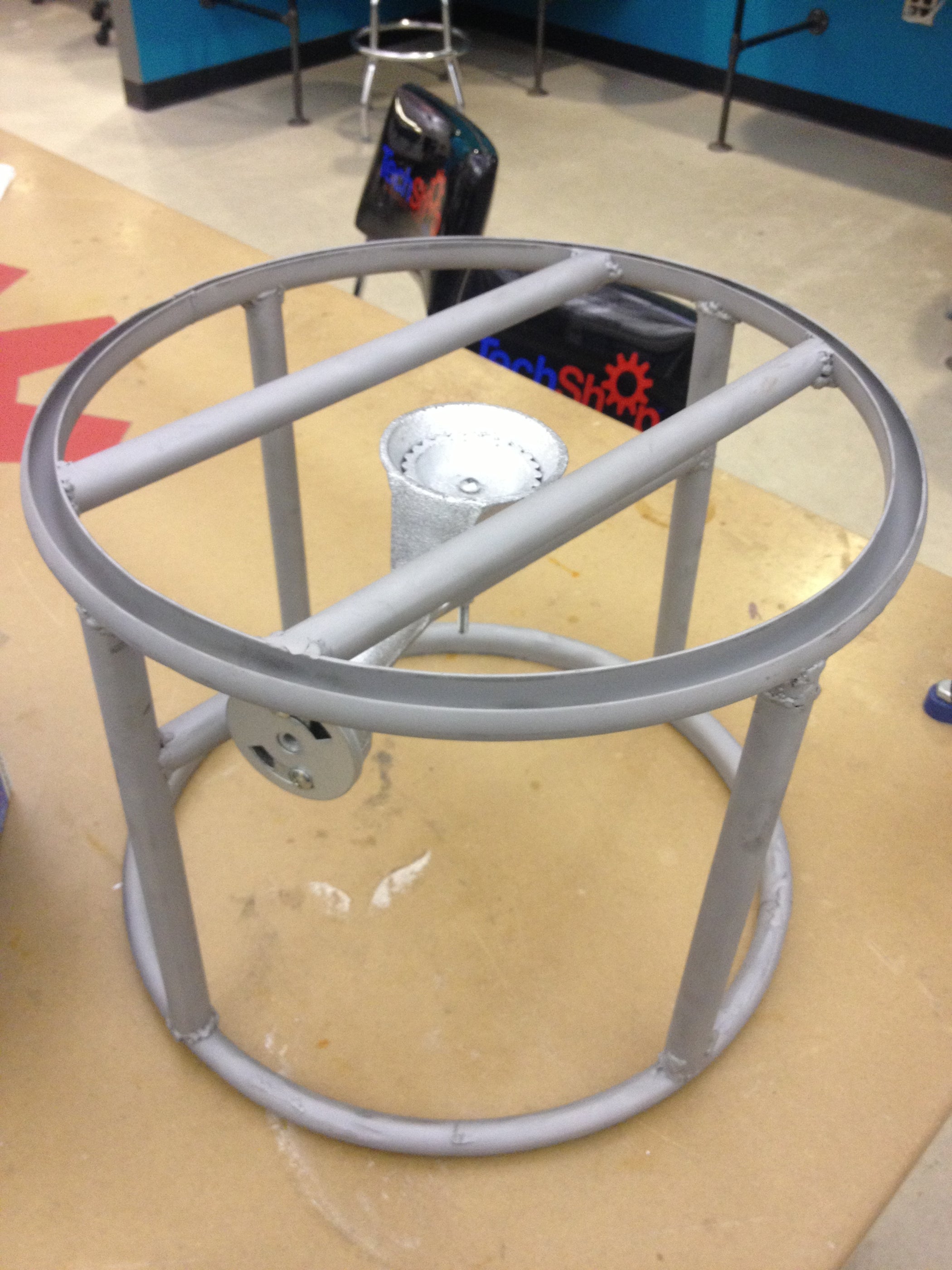 How to Make a Burner Stand for Homebrewing Out of Recycled Stools 6