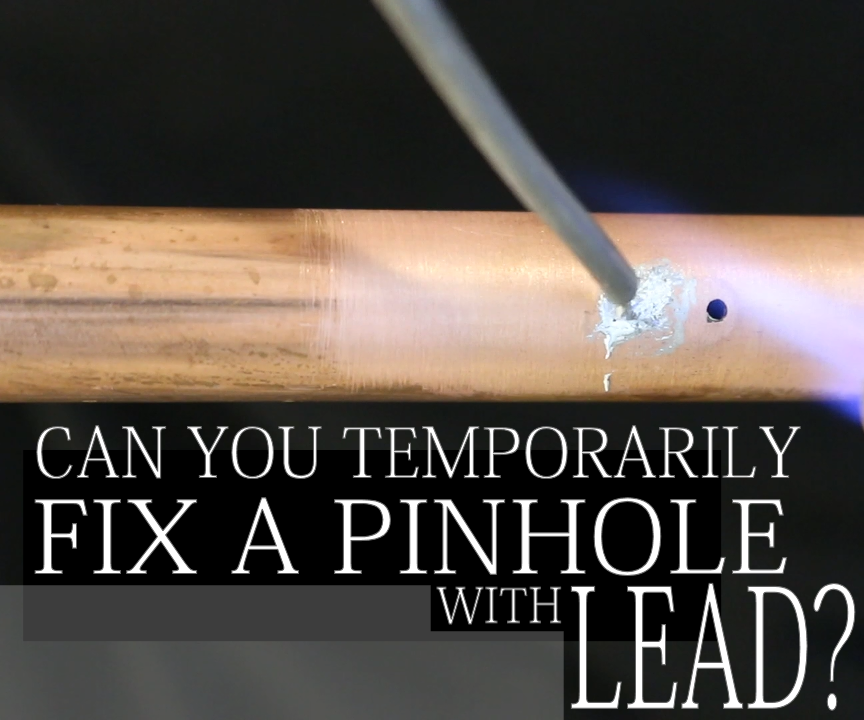 How to Fix a Pinhole With Plumbing Solder 3 Steps Instructables