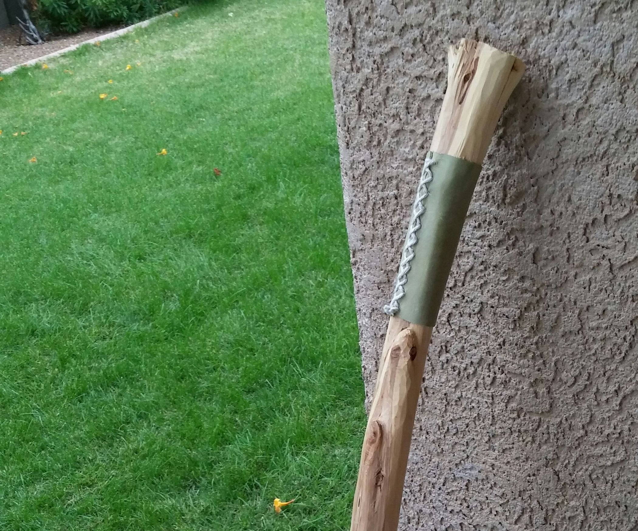 How to Make a Leather Handle for a Walking Stick 6 Steps (with