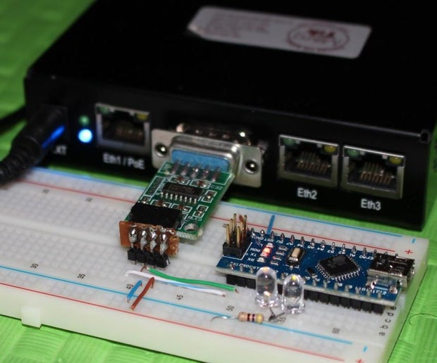 Using Mikrotik Router Board 433 Amp Arduino To Control Two Leds