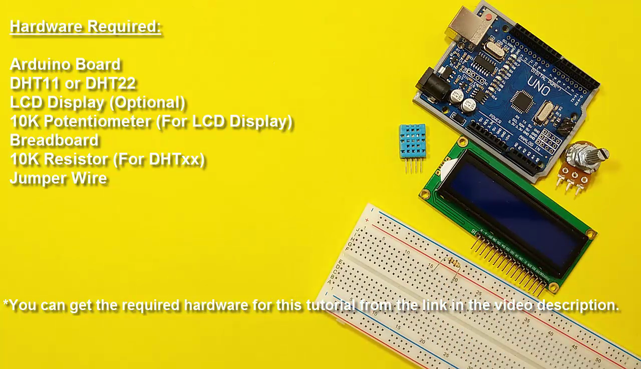 Arduino - How to Use DHT11 and DHT22 Humidity and Temperature Sensor ...