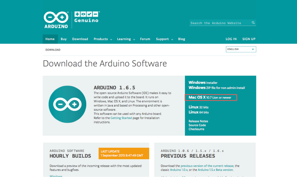 Arduino Uno Download Mac