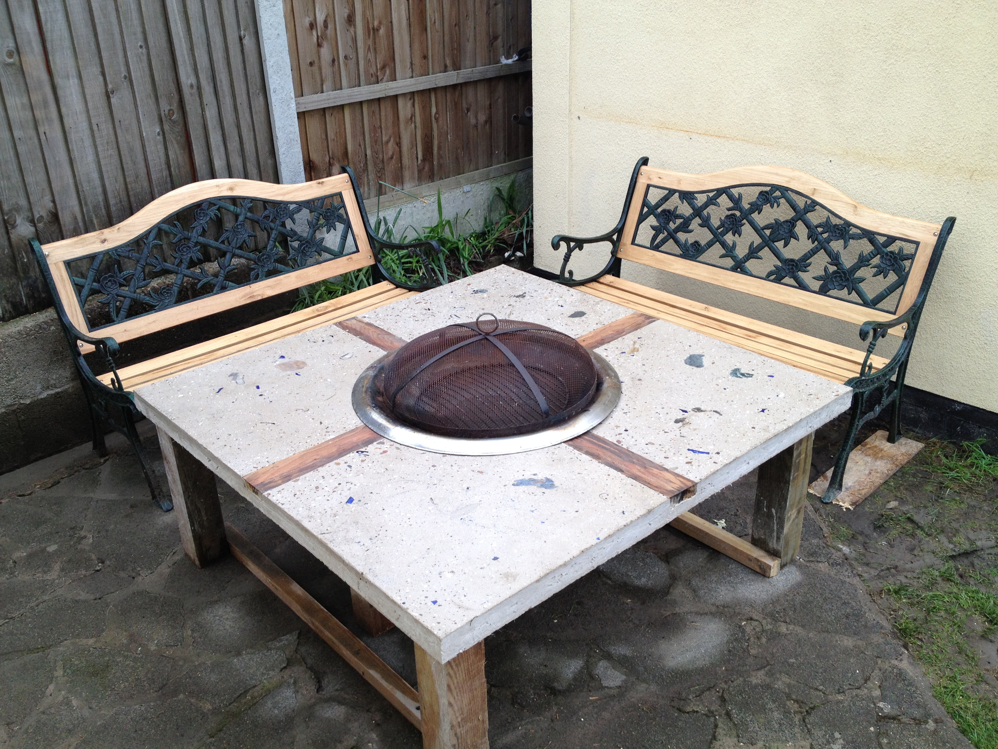 Polished Concrete Fire Pit Table 7 Steps With Pictures